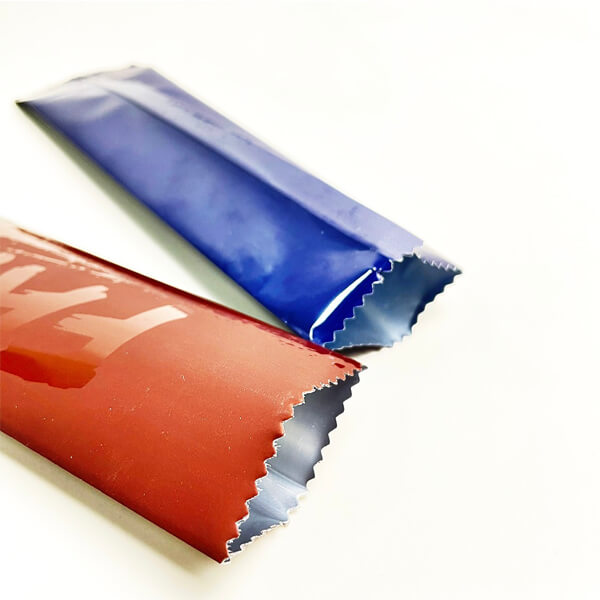 Fin Seal Pouch For Bar Packaging opening