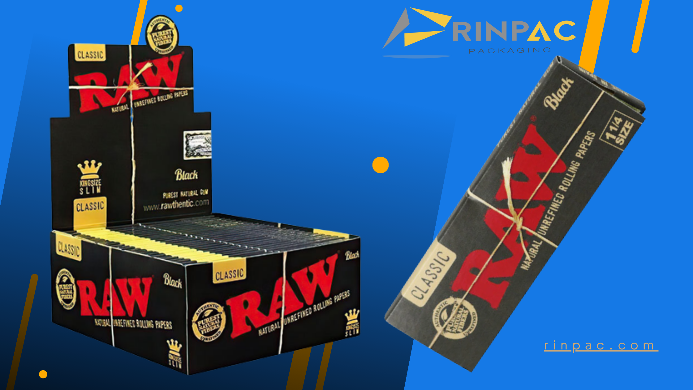 black raw rolling papers