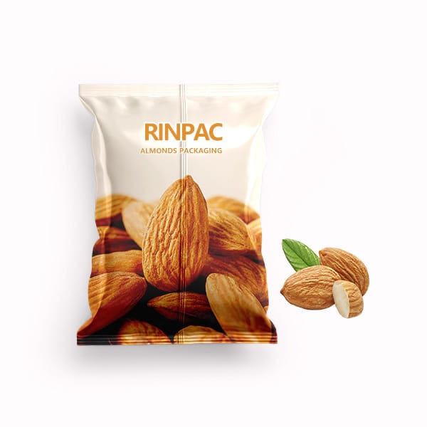 almonds packaging-fin seal pouch