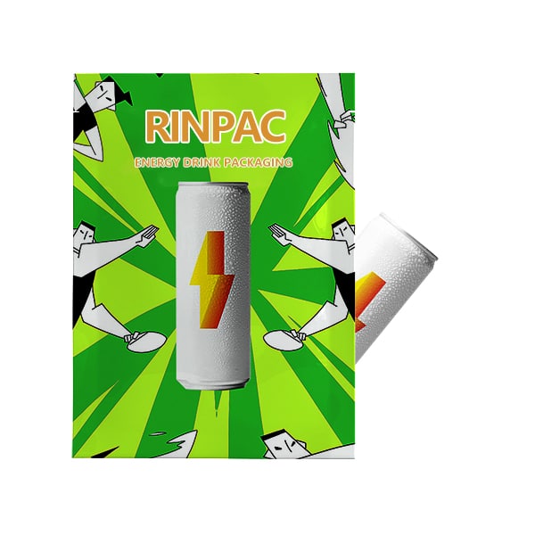 energy drink packaging-flag pouch