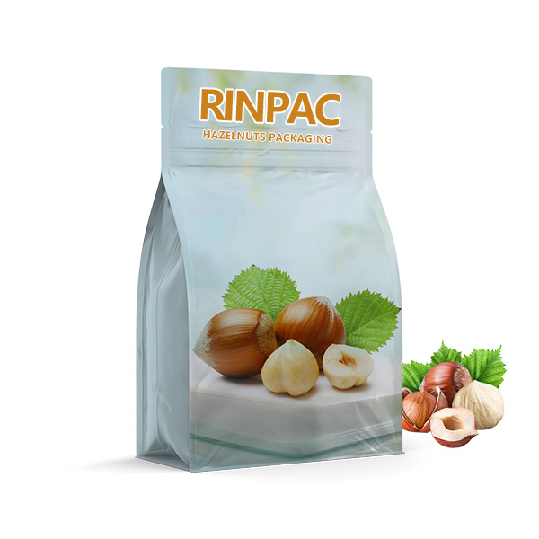 hazelnuts packaging-flat bottom pouch
