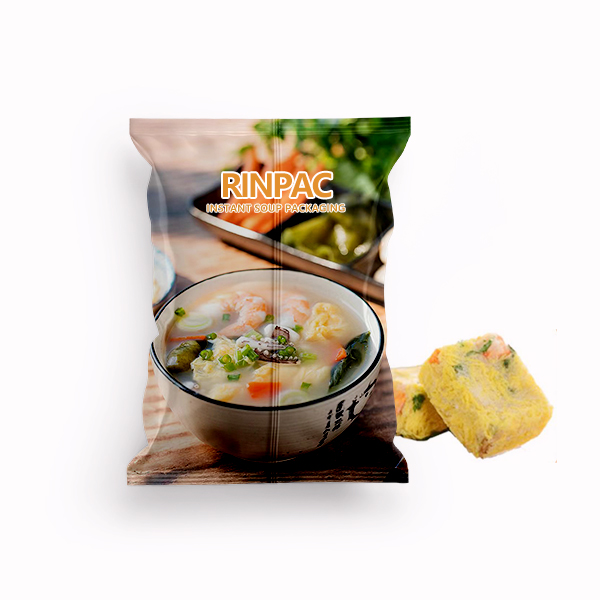 instant soup packaging-fin seal pouch