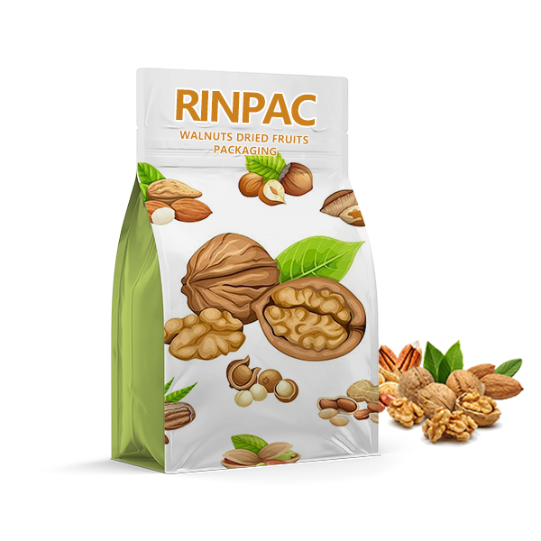 walnuts dried fruits packaging-flat bottom pouch